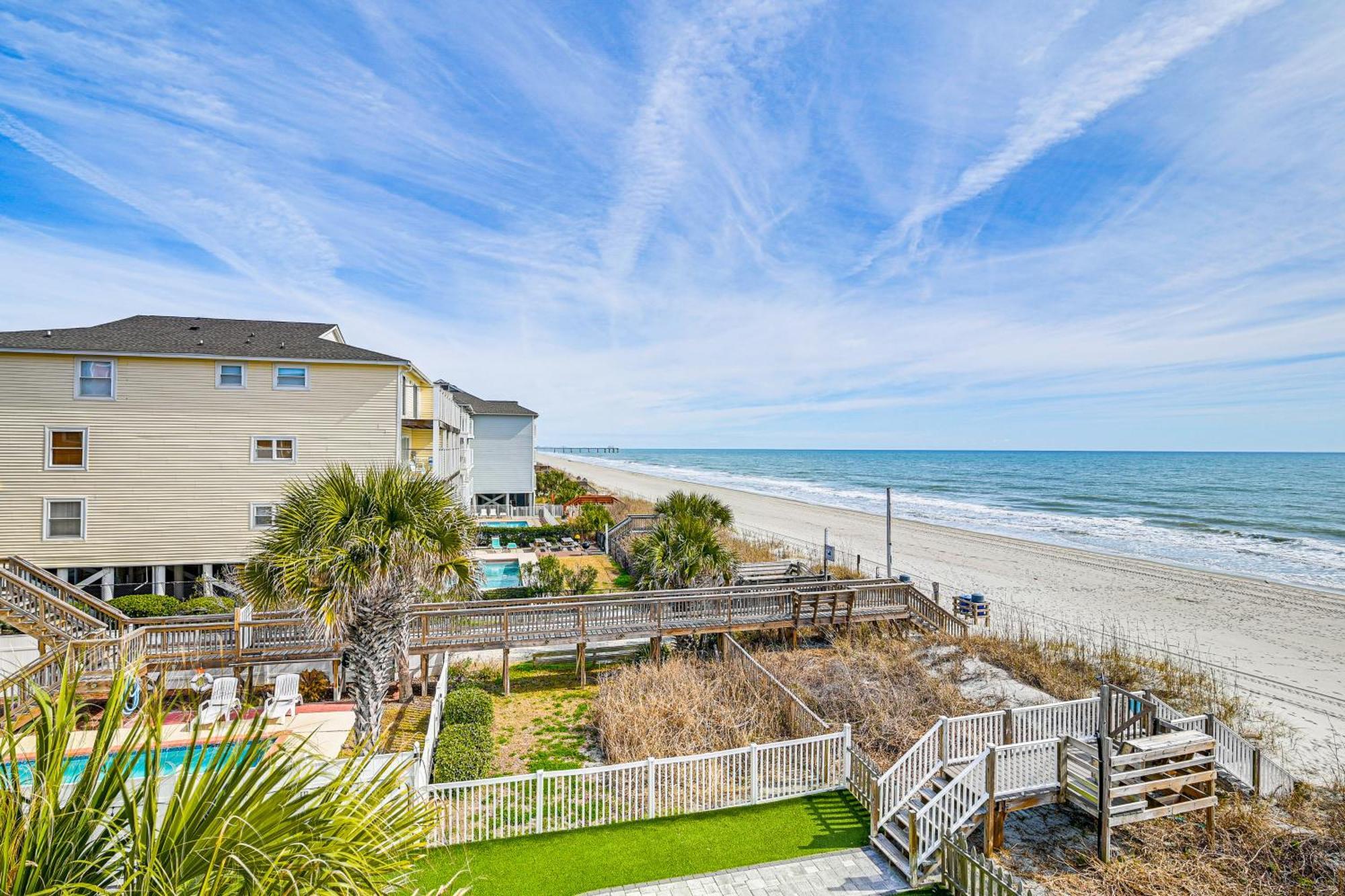 On-The-Beach Escape Oceanfront In Surfside! Myrtle Beach Exteriér fotografie